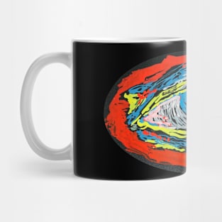 Neon Chalk Paint Eye Mug